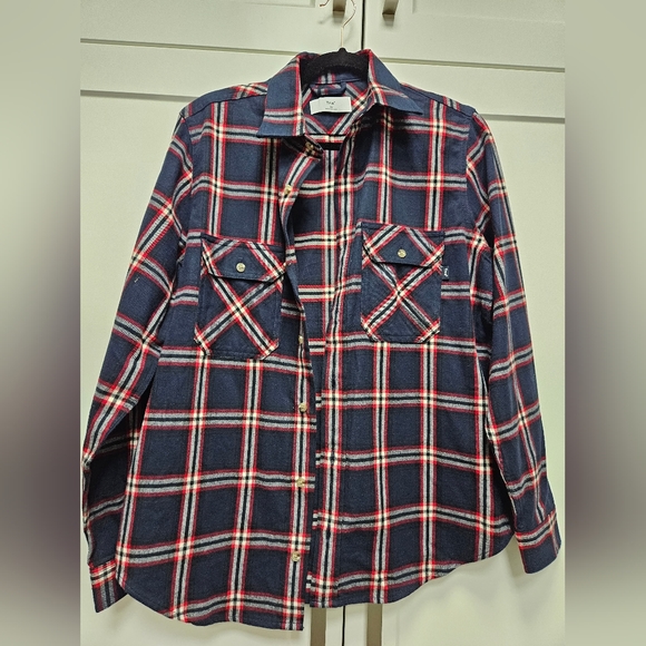 Aritzia Tna Plaid Button Up - Picture 1 of 5
